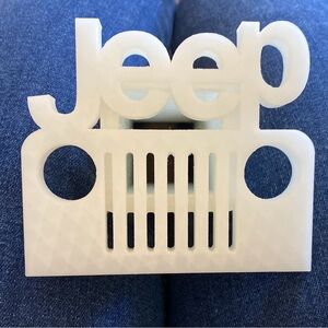 Jeep Hitch Logo for 2” Hitch - Glow in the Dark 3D printed.